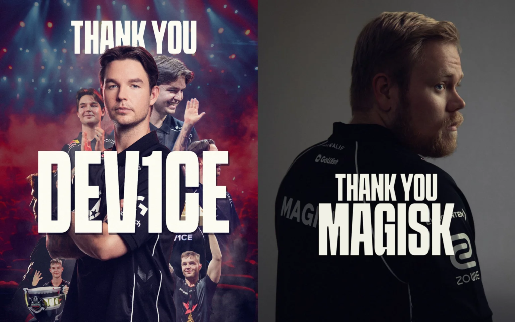 Astralis: dev1ce болон Magisk нар багийг албан ёсоор орхилоо
