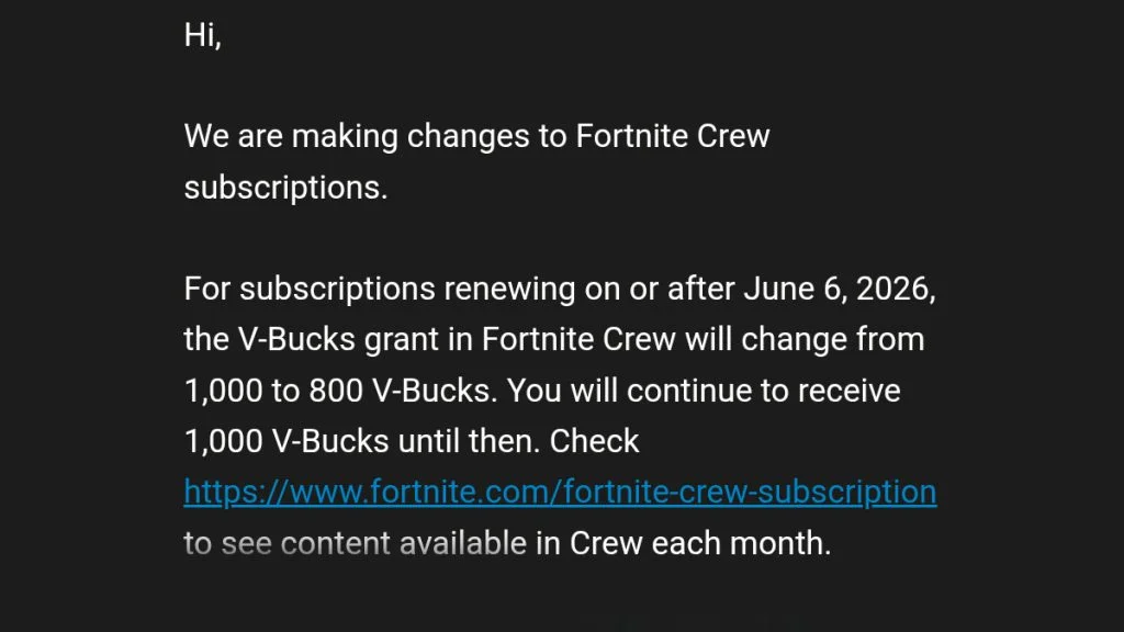 Fortnite Crew-ийн хэрэглэгчид 6 дугаар сараас эхлэн сар бүр 200 V-Bucks-аа алдана 2 Fortnite Crew