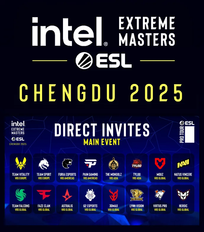IEM Chengdu 2025 оролцох багууд тодорлоо 2 IEM Chengdu 2025 оролцох багууд тодорлоо