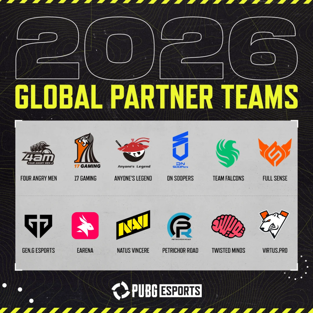 2026 оны PUBG дэлхийн түнш багууд 2 2026 оны PUBG дэлхийн түнш 12 баг тодорлоо